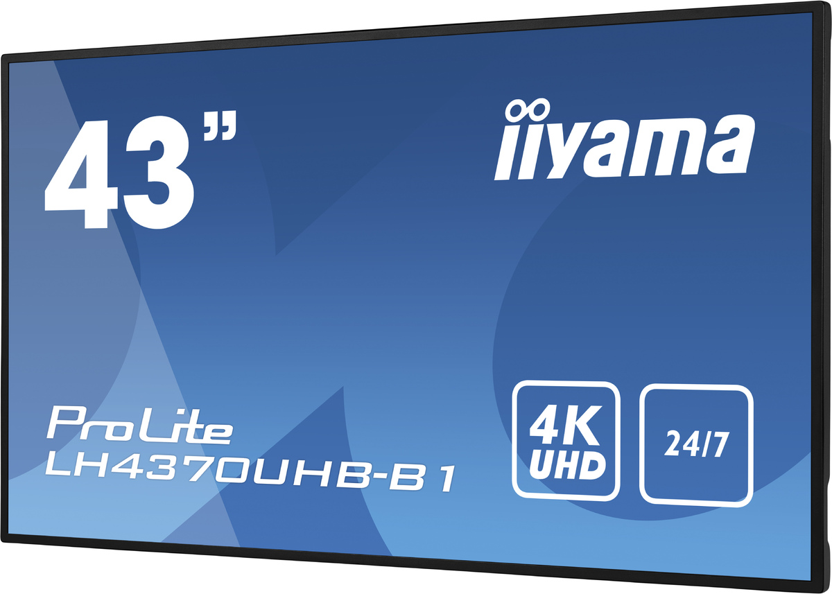 Monitorius Iiyama ProLite LH4370UHB-B1, VA, 60 Hz, 4K UHD, 42.5