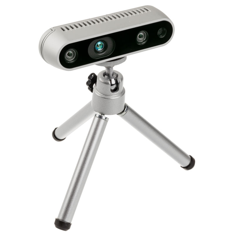 Internetinė kamera Intel RealSense Depth Camera D435i, sidabro sp