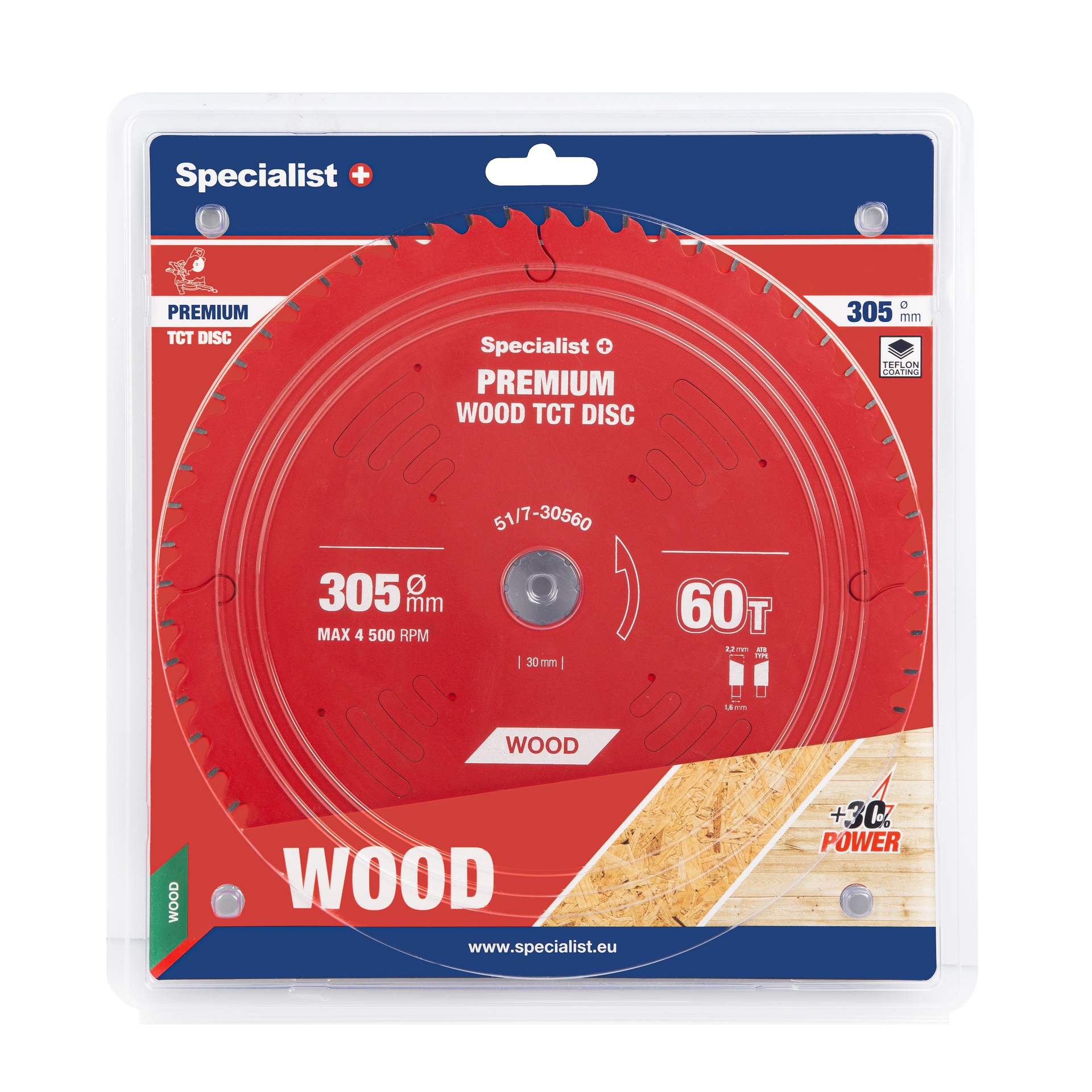 Pjovimo diskas Specialist+ Premium, 305 mm x 30 mm - Senukai.lt