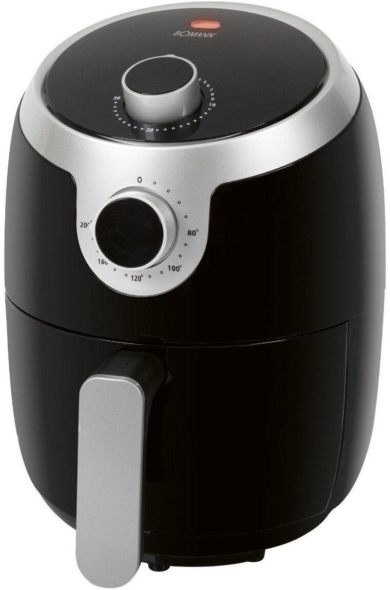 Karšto oro gruzdintuvė Bomann Hot Air FR 6050 H CB, sidabro sp./juoda sp., 1000 W