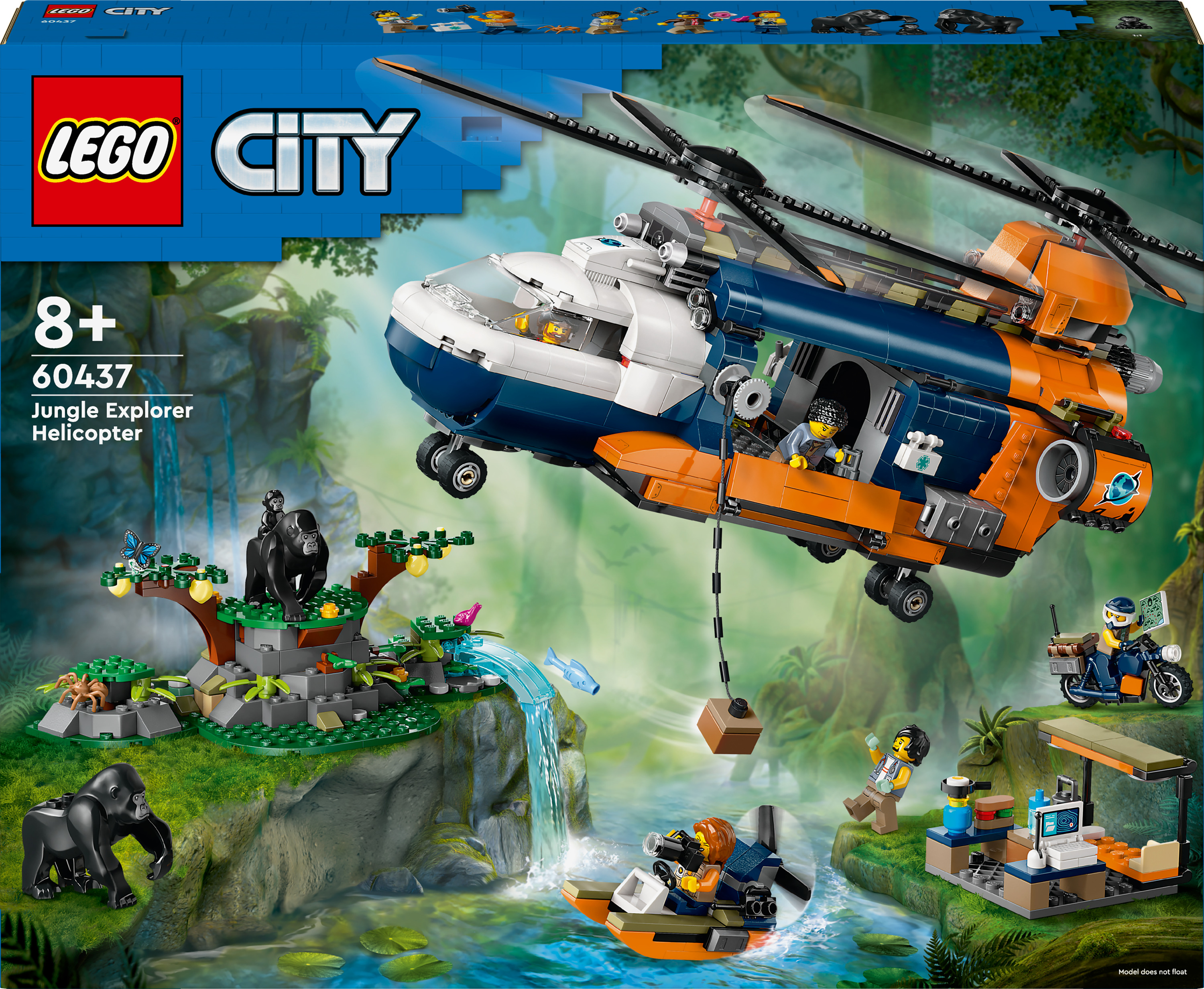 Konstruktorius LEGO® City Džiunglių tyrinėtojo sraigtasparnis
