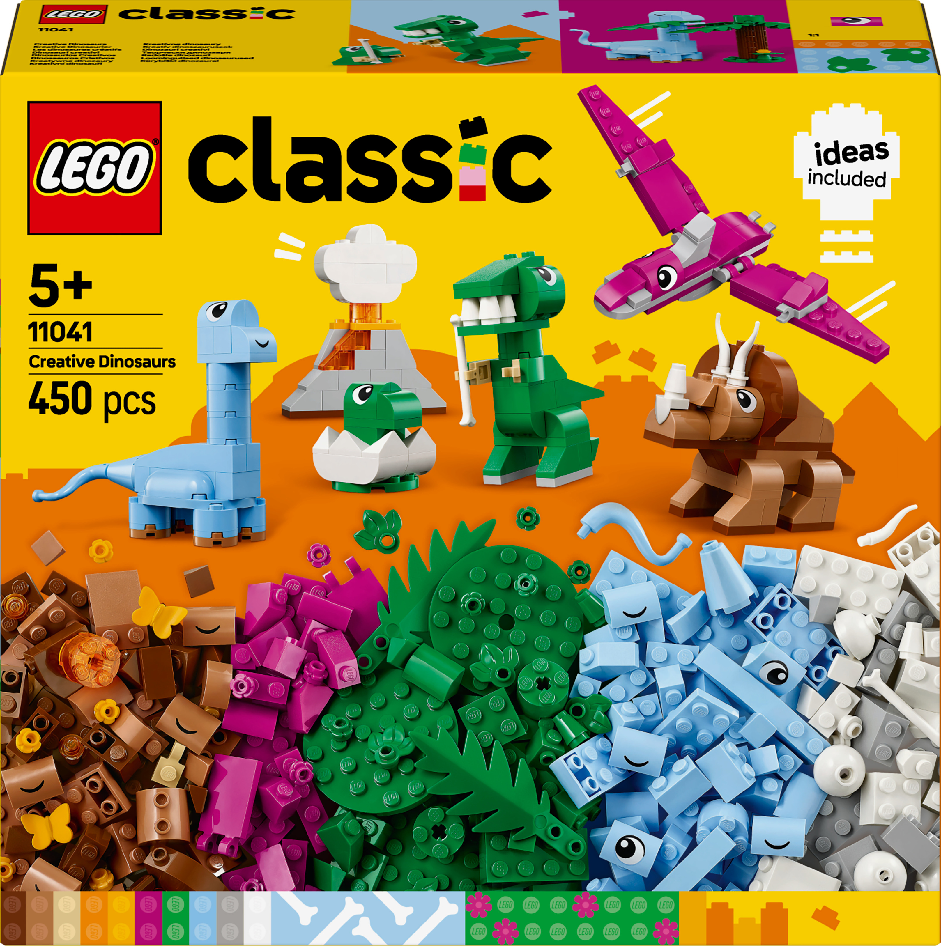 Konstruktorius LEGO® Classic Kūrybiški dinozaurai 11041, 450 vnt