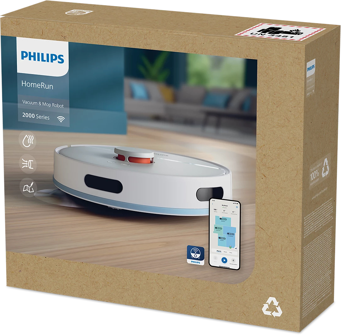 Dulkių siurblys - robotas Philips 2000 Series XU2000/25, balta sp.