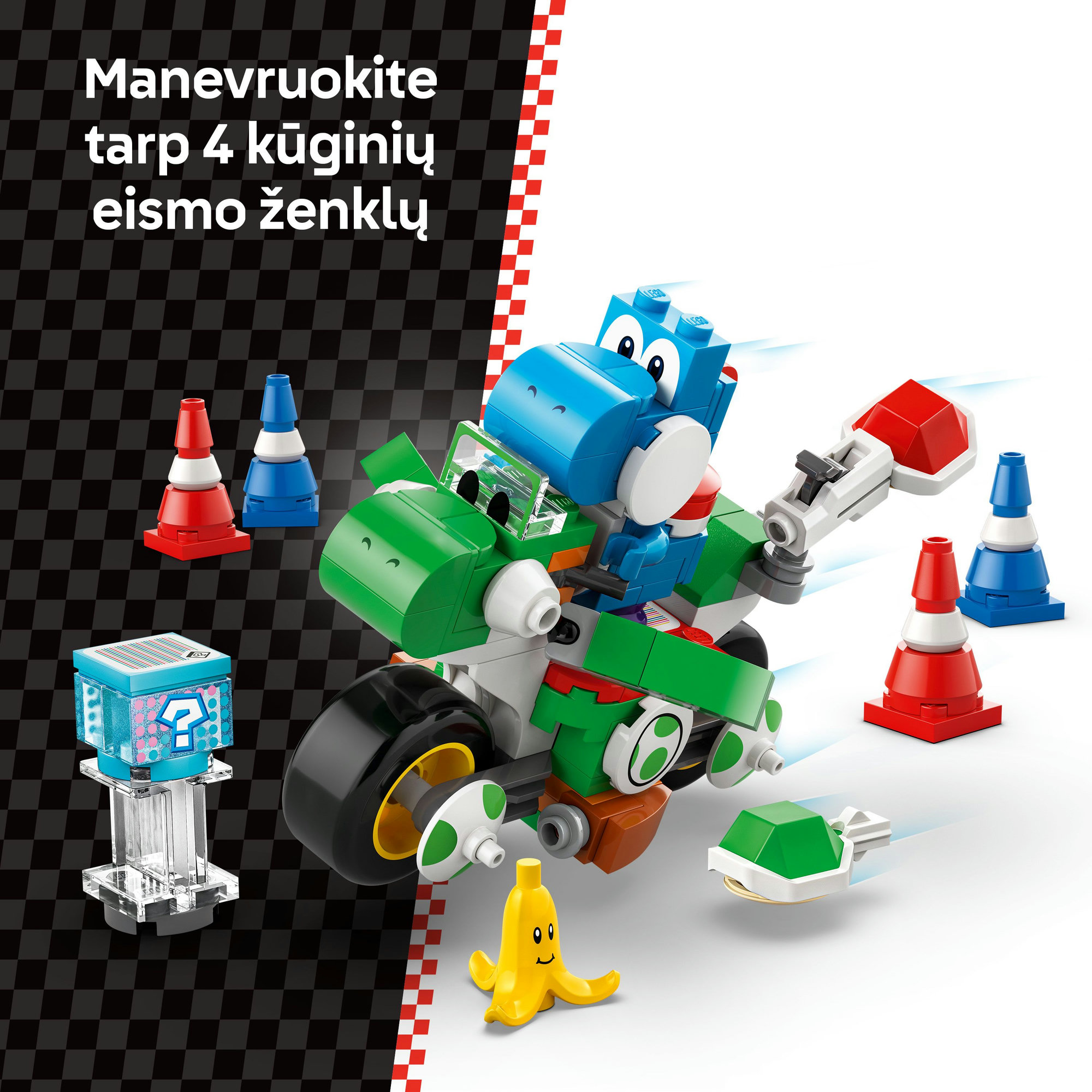 ミッキー　yoshi Konstruktorius LEGO® Super Mario Mario Kart™ – Yoshi Bike 72031