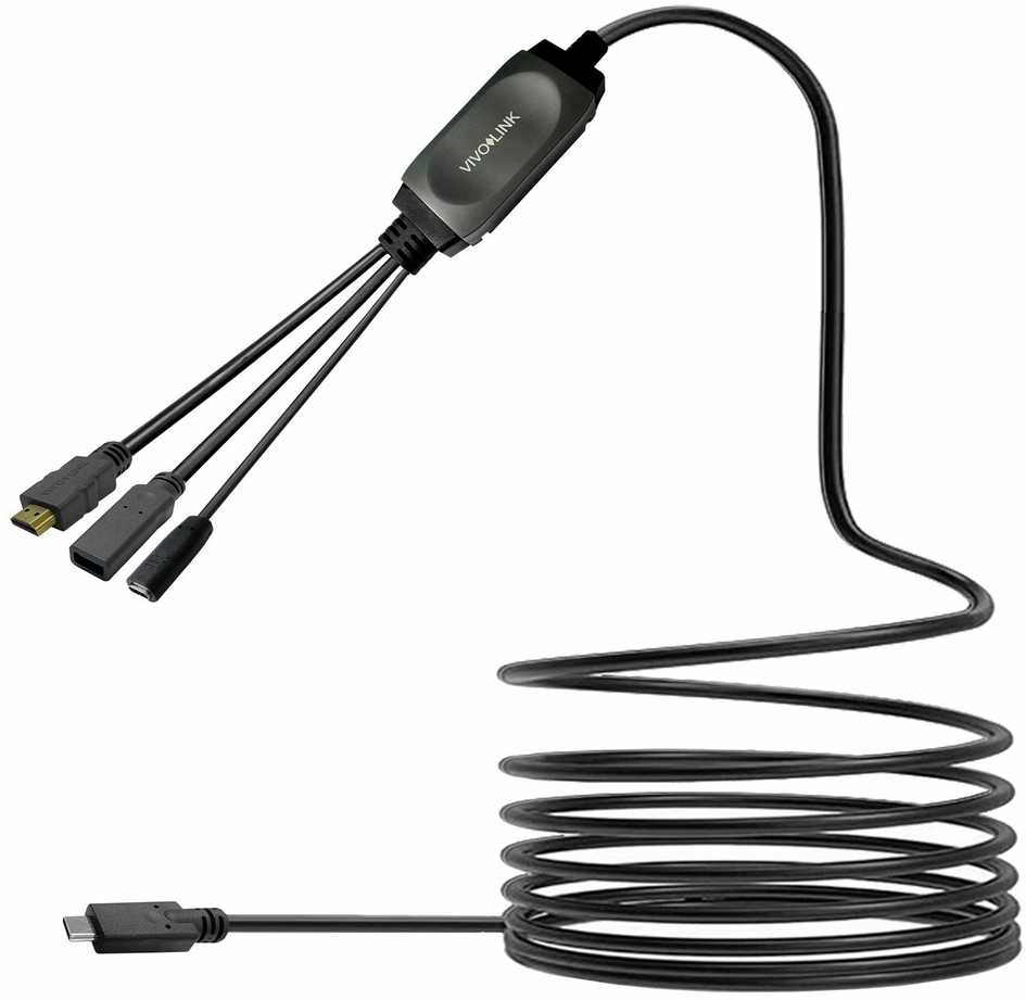 Kabelis Vivolink PROUSBCHDMIUSB3-7.5 HDMI Male/