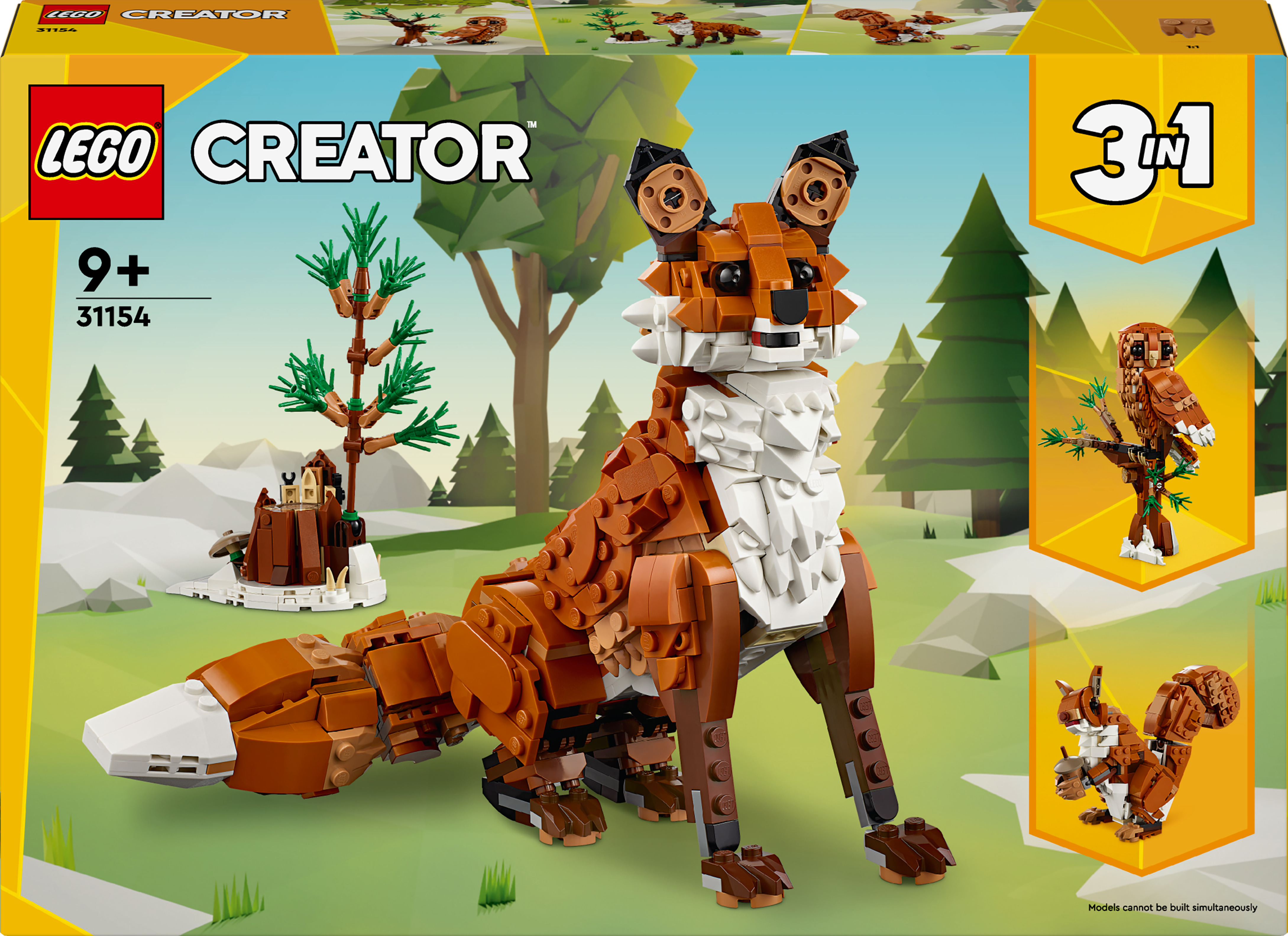 Konstruktorius LEGO® Creator 3in1 Miško gyvūnai: rudoji lapė