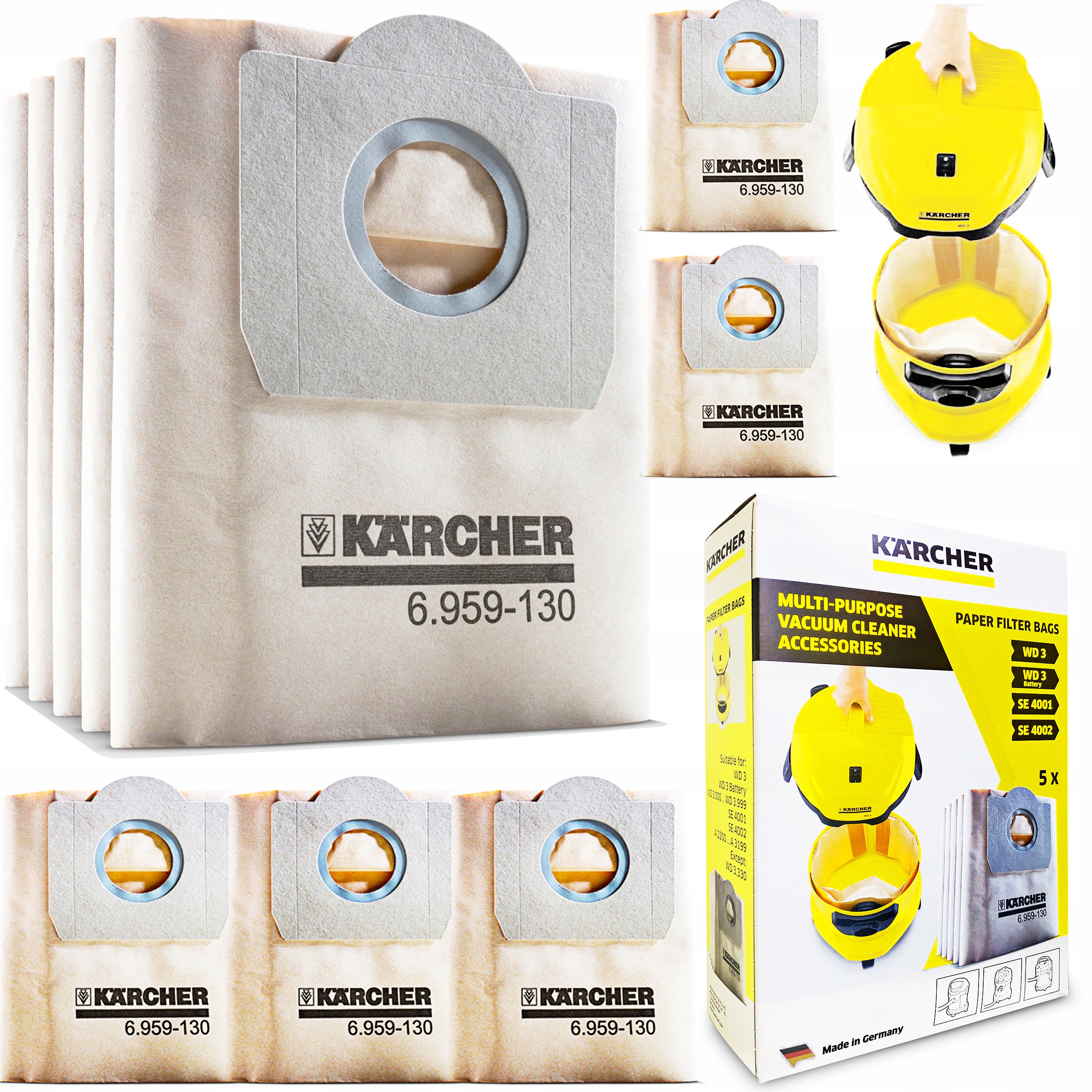 Sacchetti Aspirapolvere Karcher Wd1 | Confronta prezzi