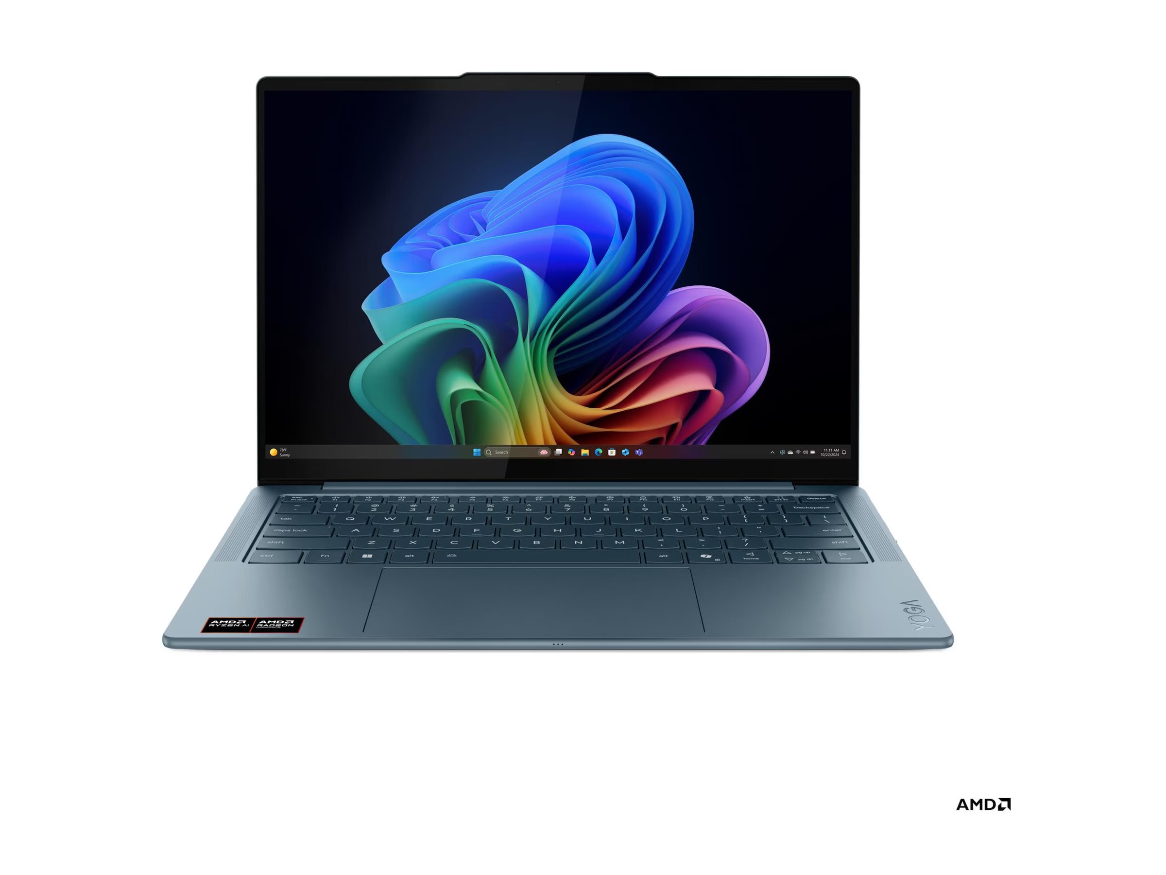 Nešiojamas kompiuteris Lenovo Yoga Slim Slim 7 14AKP10, AMD Ryzen AI 5 340, 16 GB, 512 GB, 14 ", AMD Radeon 840M, mėlyna sp., EN, Windows 11 home