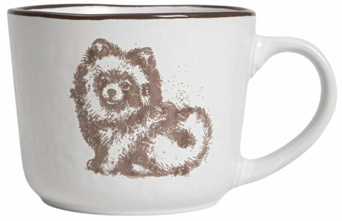 Krūzīte Homla Bonti Pomeranian, brūna krās