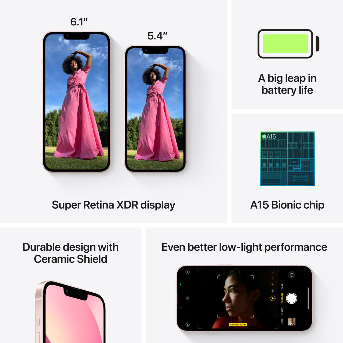 Mobilusis telefonas Apple iPhone 13 128GB Pink - Senukai.lt