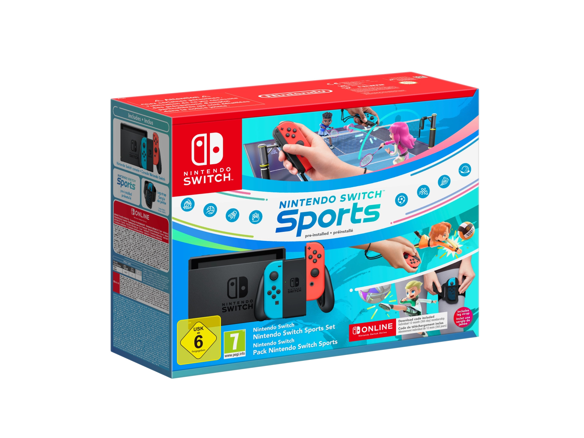 Žaidimų konsolė Nintendo Switch Sports, HDMI / Wi-Fi / USB Type A