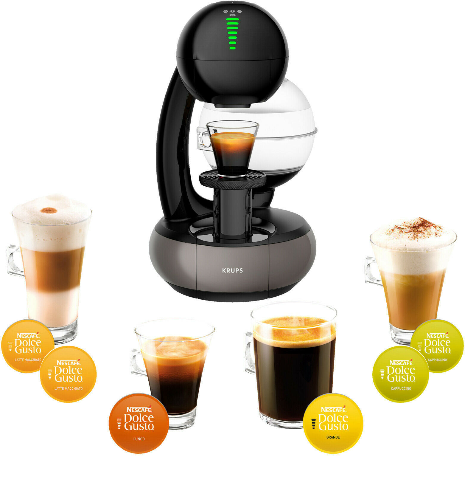 Kapselkohvimasin Krups Nescafe Dolce Gusto KP3108, must/titaan