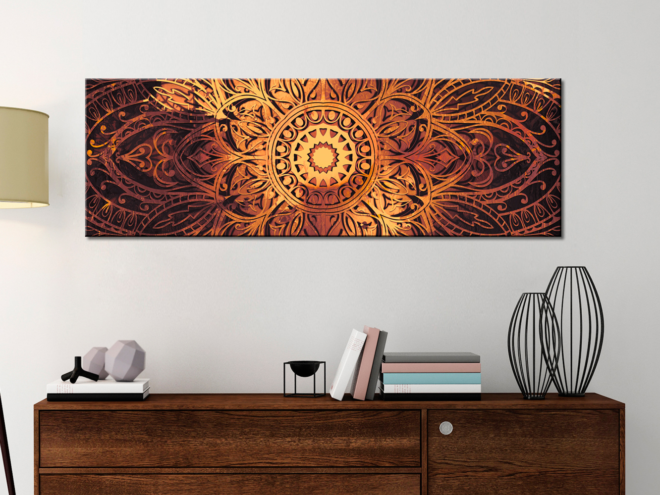 Reprodukcija Artgeist Amber Mandala N6558, 120 cm x 40 cm - Senukai.lt