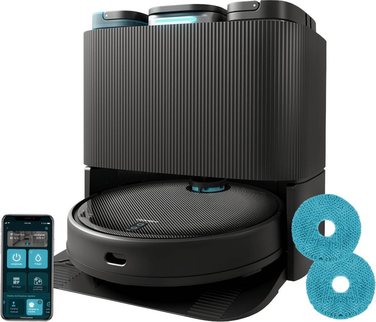 Dulkių siurblys - robotas Cecotec Conga 1090 Spin Revolution, juoda sp.