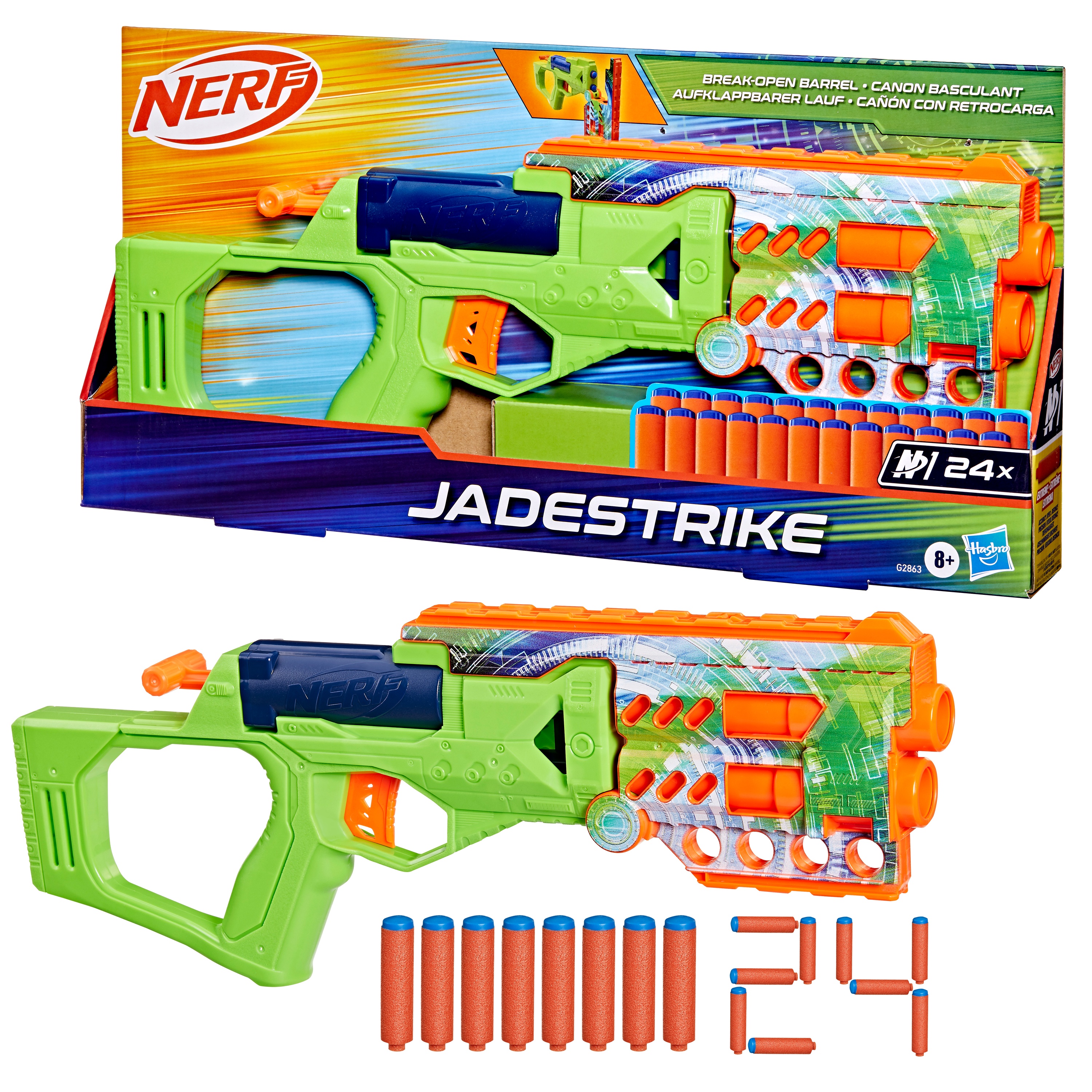 Žaislinis šautuvas su kulkomis Hasbro Nerf Jadestrike Žalia sp