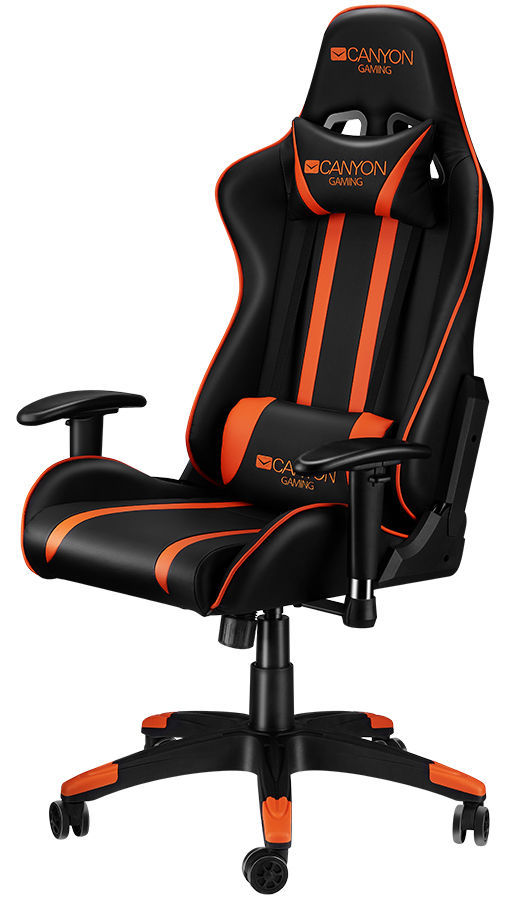 Žaidimų kėdė Canyon Fobos GC-3, juoda/oranžinė