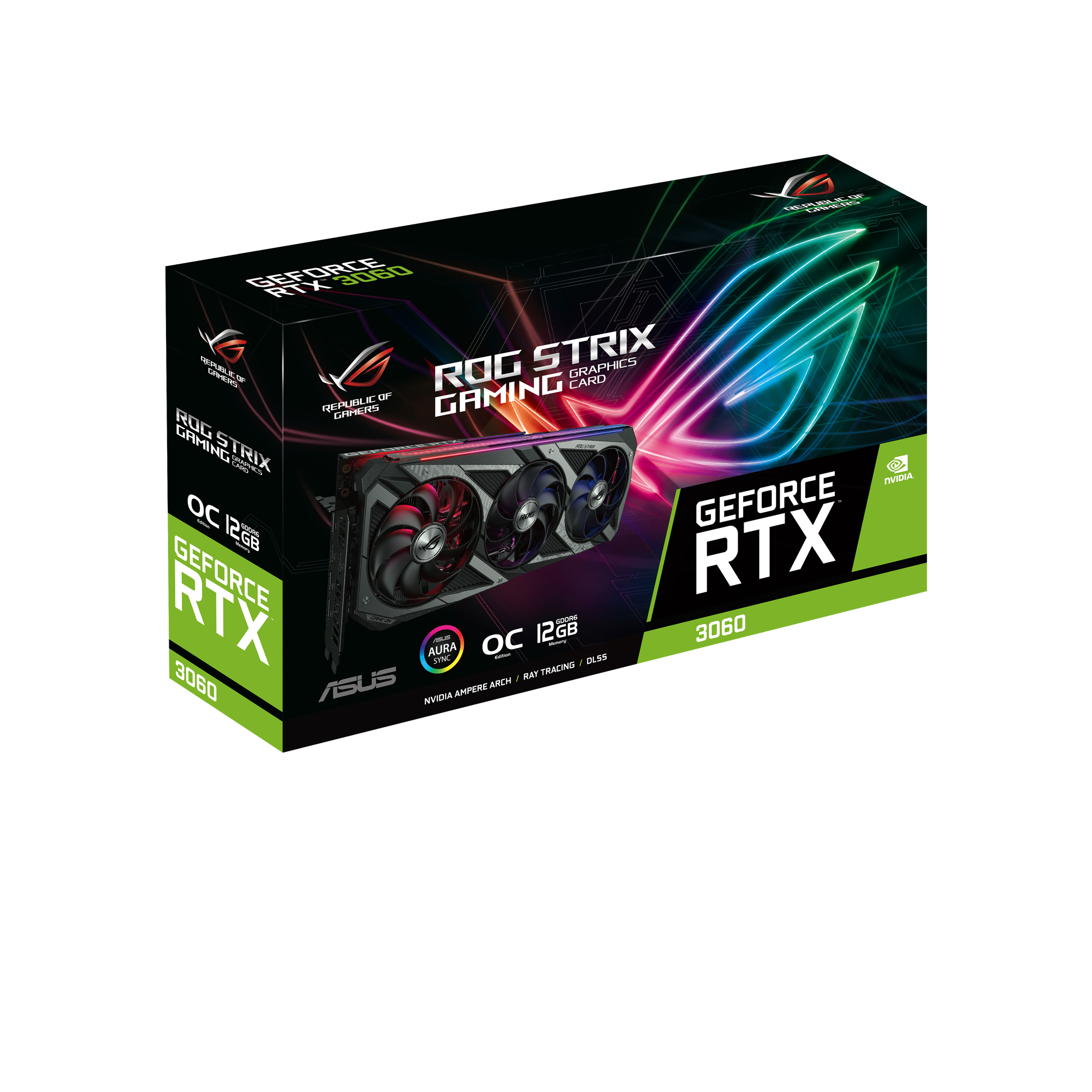 Vaizdo plokštė Asus GeForce RTX 3060 ROG-STRIX-RTX3060-O12G-V2