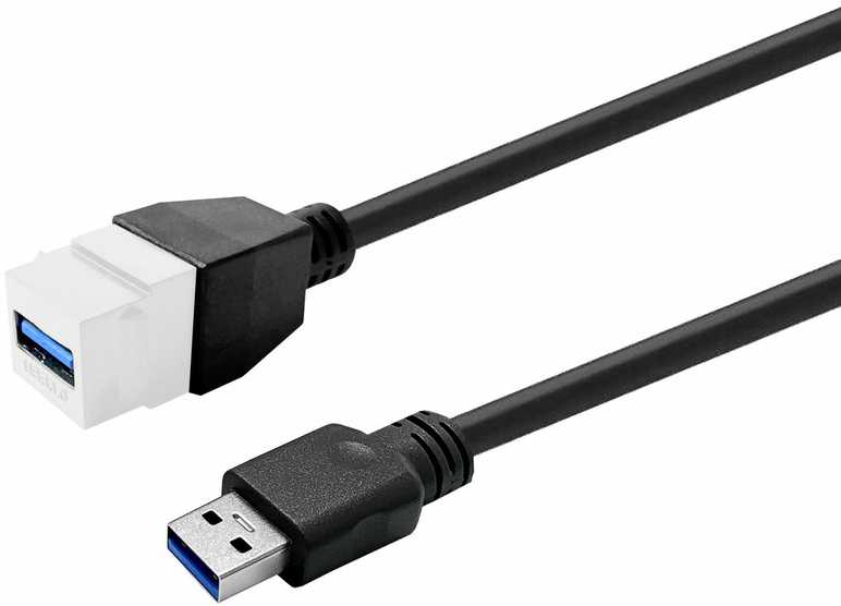 Kabelis Vivolink Pro Keystone PROKEYUSB3AFM1W USB