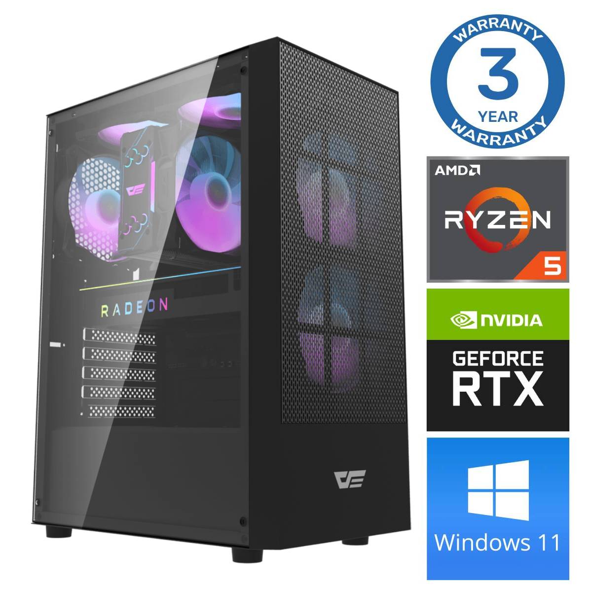 Stacionārs dators Intop RM40321WH AMD Ryzen