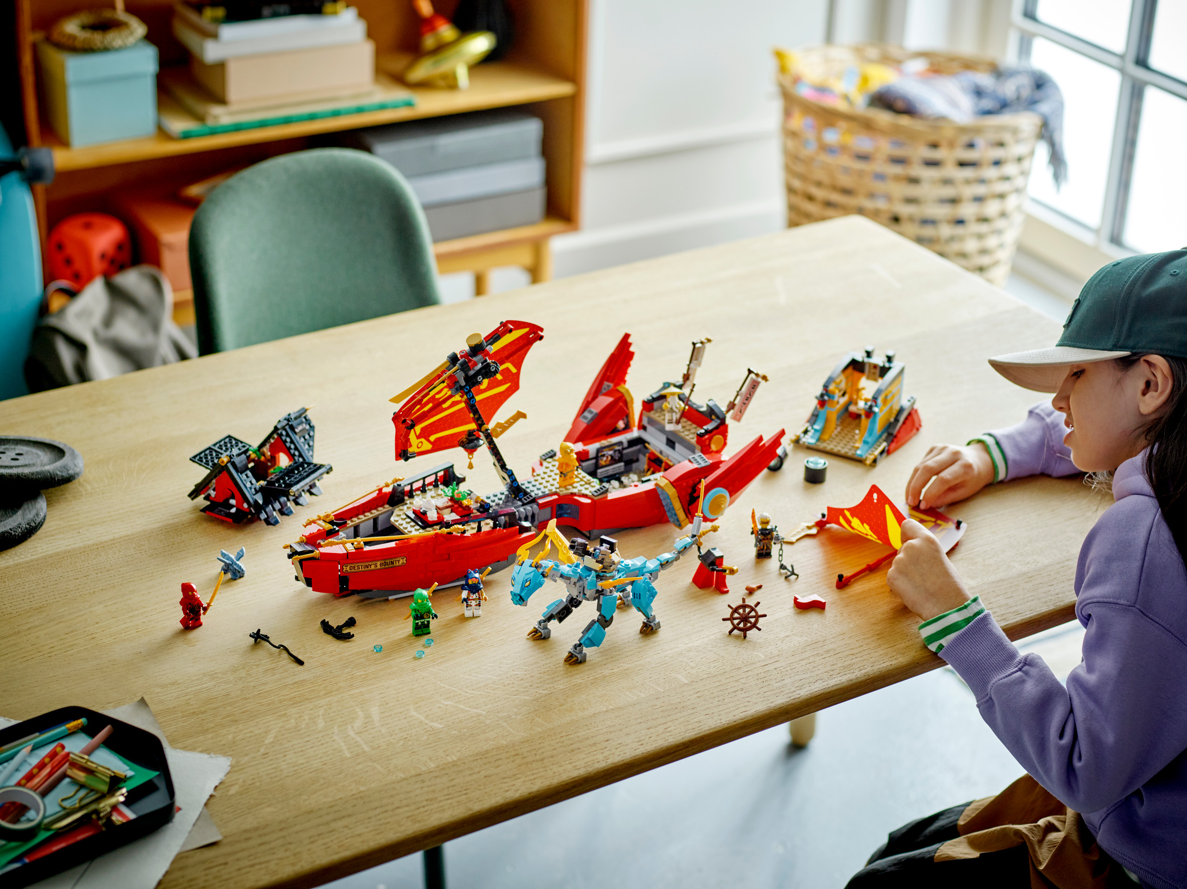 Konstruktorius LEGO® NINJAGO® Likimo dovana – lenktynės su