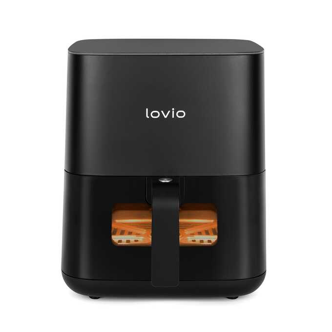 Karšto oro gruzdintuvė Lovio PureFry LVAF001BK, juoda sp., 1450 W, 5 l