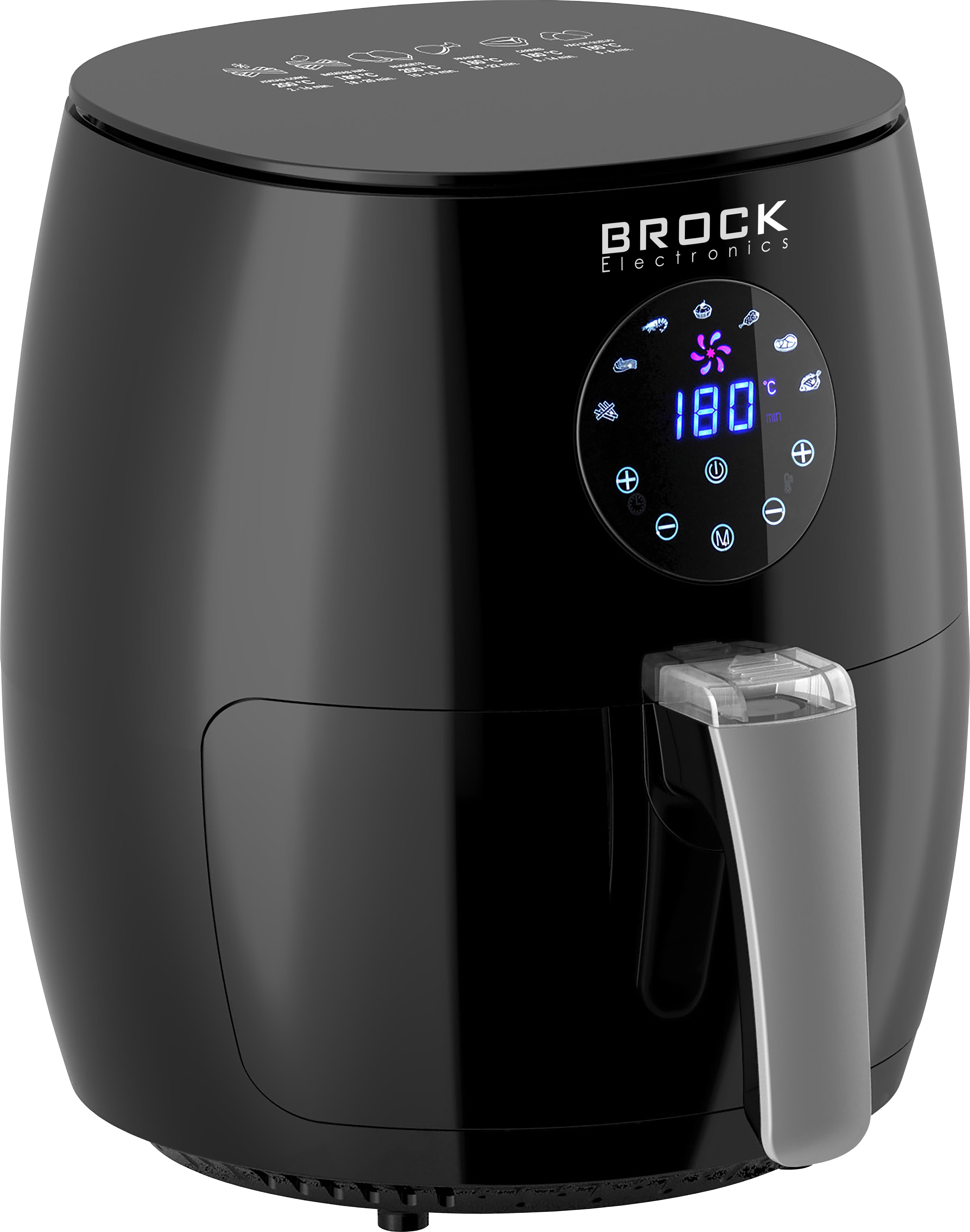 Karšto oro gruzdintuvė Brock AFD 3502 BK, juoda sp., 1200 W, 3.5 l