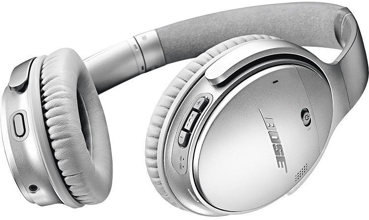 Belaidės ausinės Bose QuietComfort 35 II, sidabro - Senukai.lt
