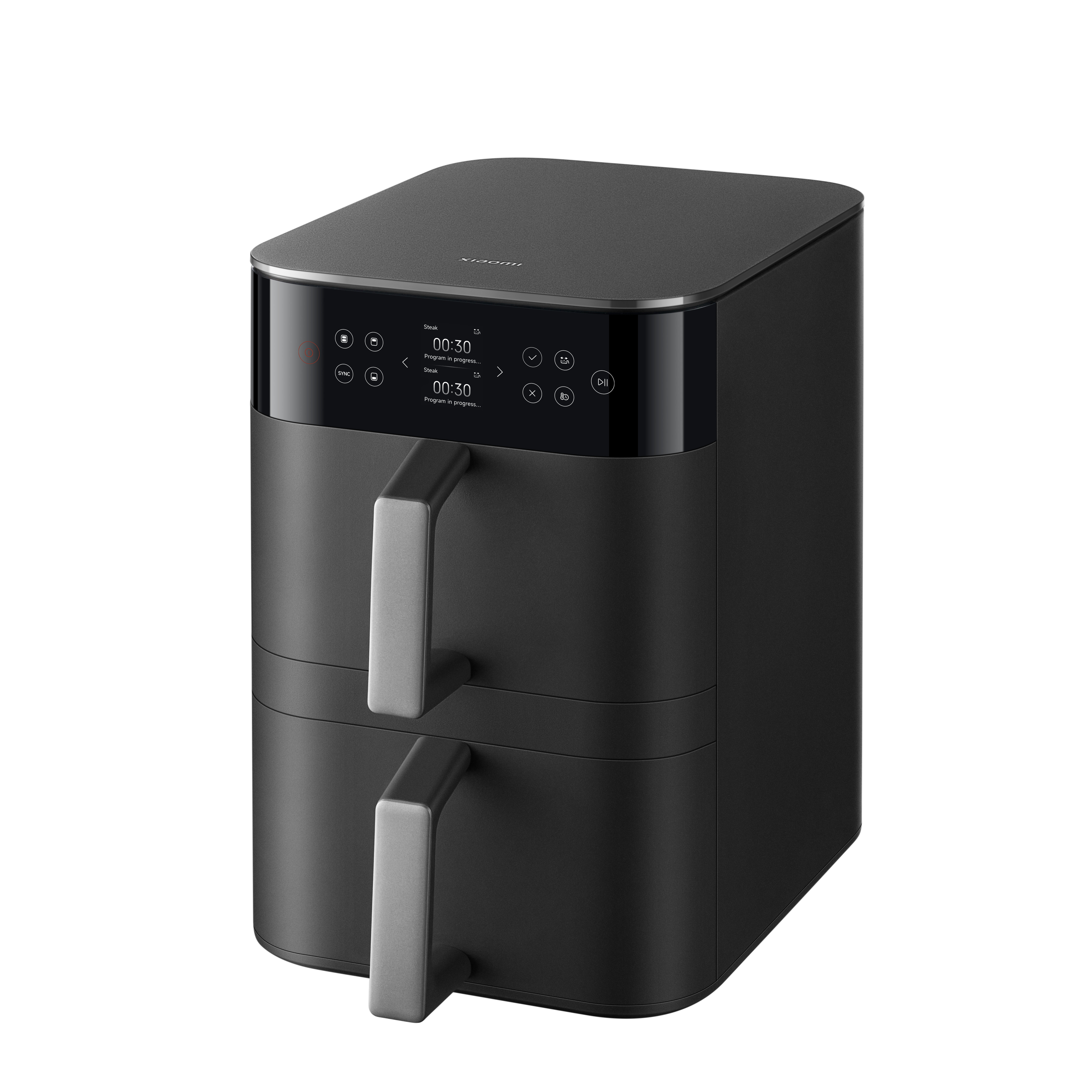 Karšto oro gruzdintuvė Xiaomi Dual Zone BHR0883EU, juoda sp., 2800 W, 12 l