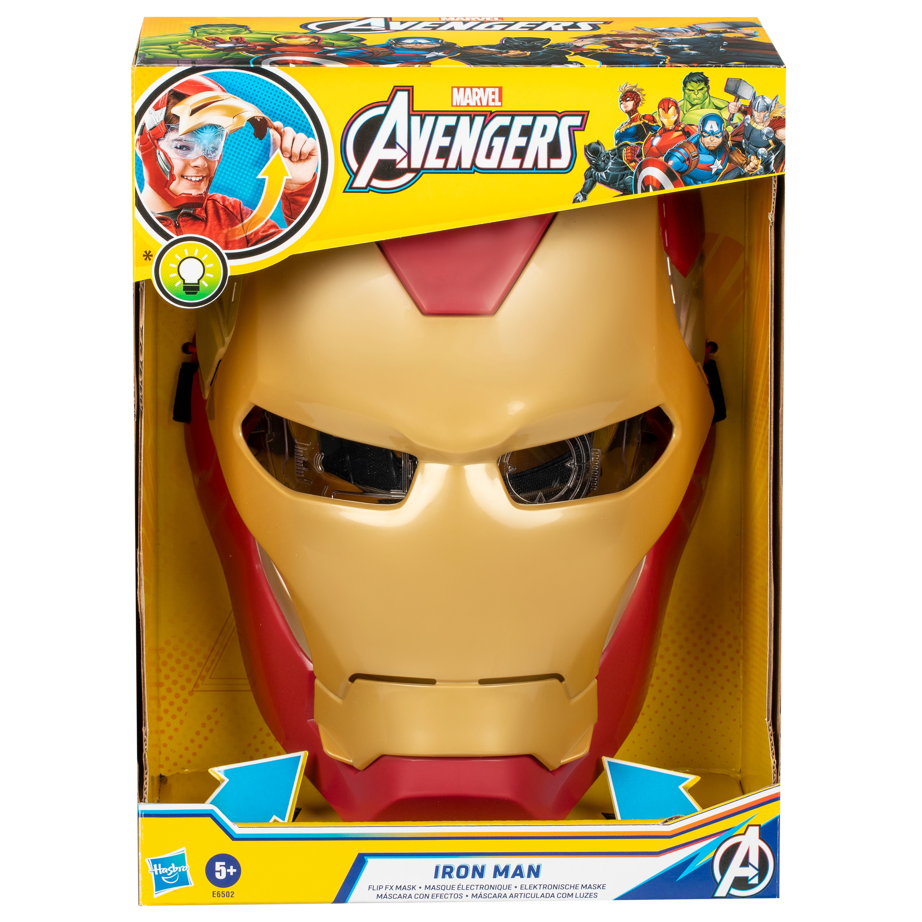 FAB Invoke Themai Marvel 3枚セット Rinkinys vaidmenų žaidimui, kaukė Hasbro Avengers Marvel Iron Man
