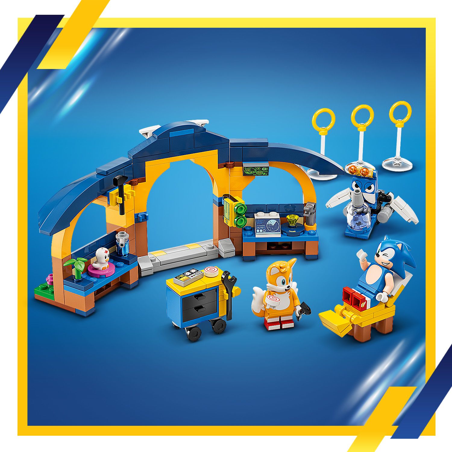 t*a様 SonicDesign TBE-1877Bi Konstruktorius LEGO® Sonic the Hedgehog™ Tails dirbtuvės ir