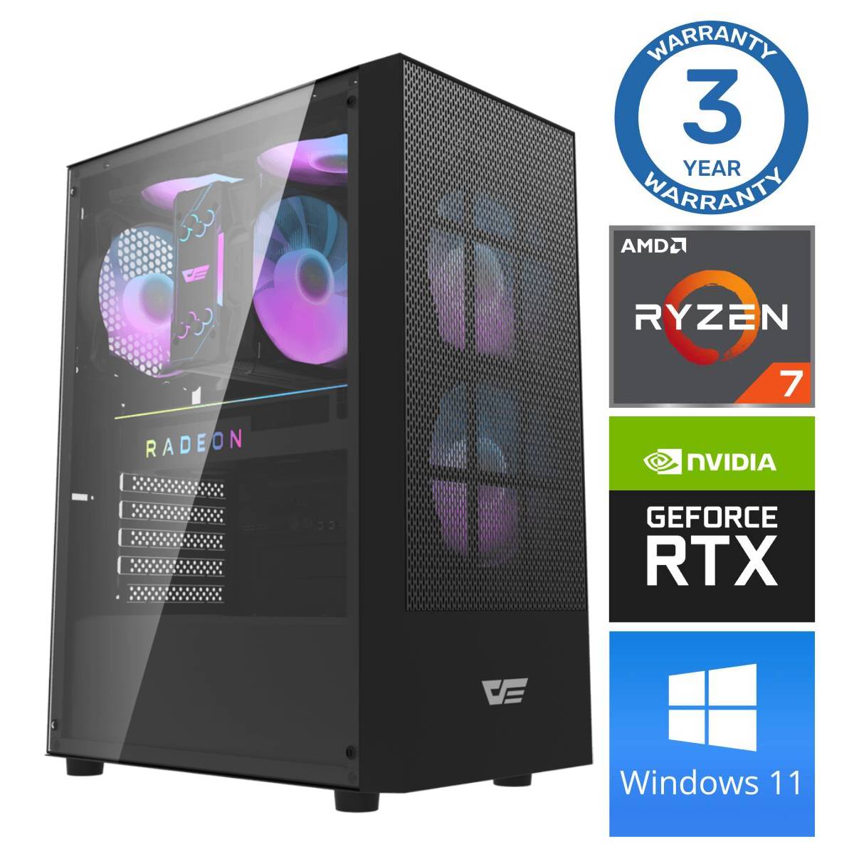 Stacionārs dators Intop RM42968WH AMD Ryzen