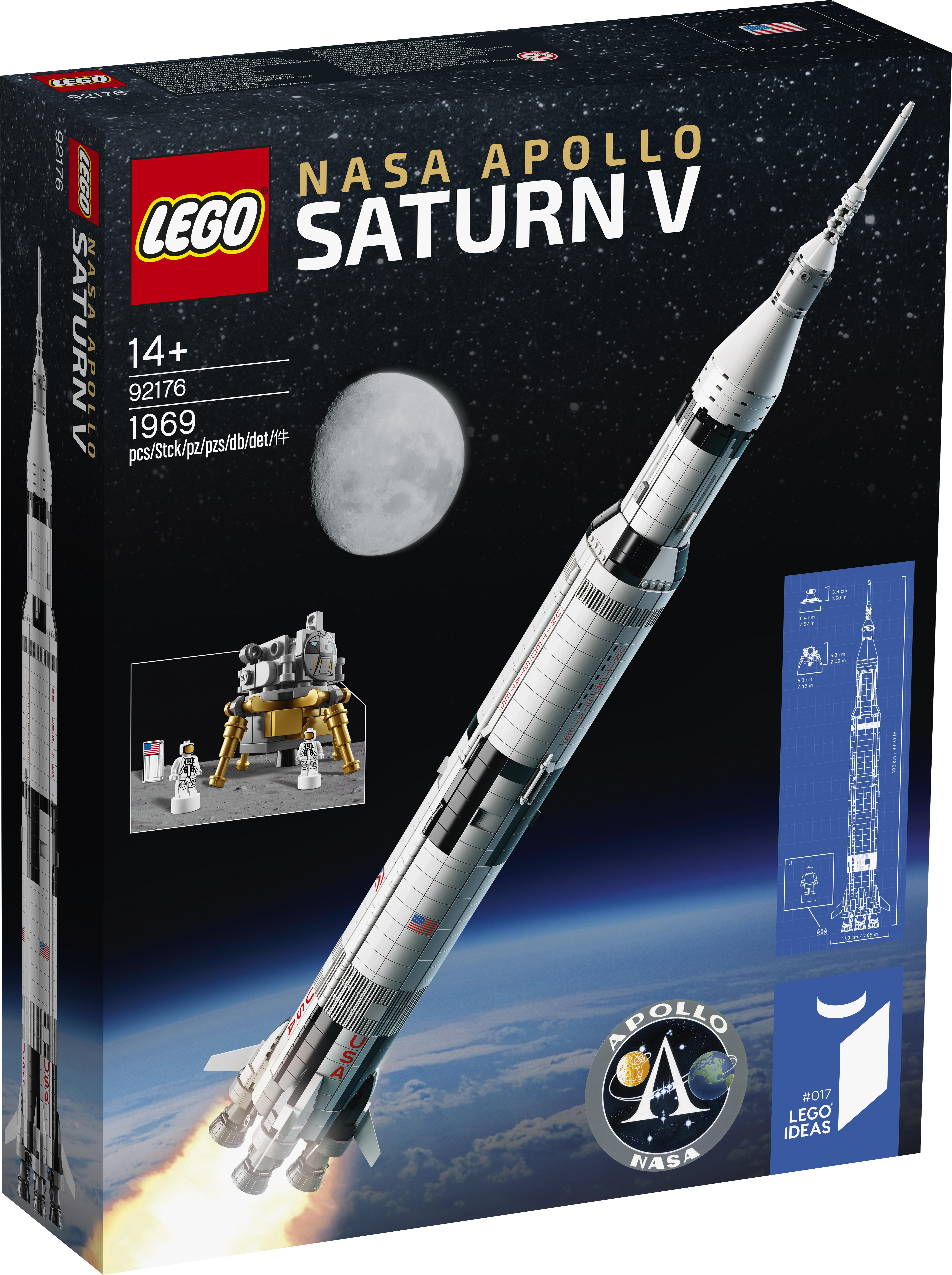 Konstruktorius LEGO Ideas LEGO® NASA Apollo Saturn V 92176, 1969