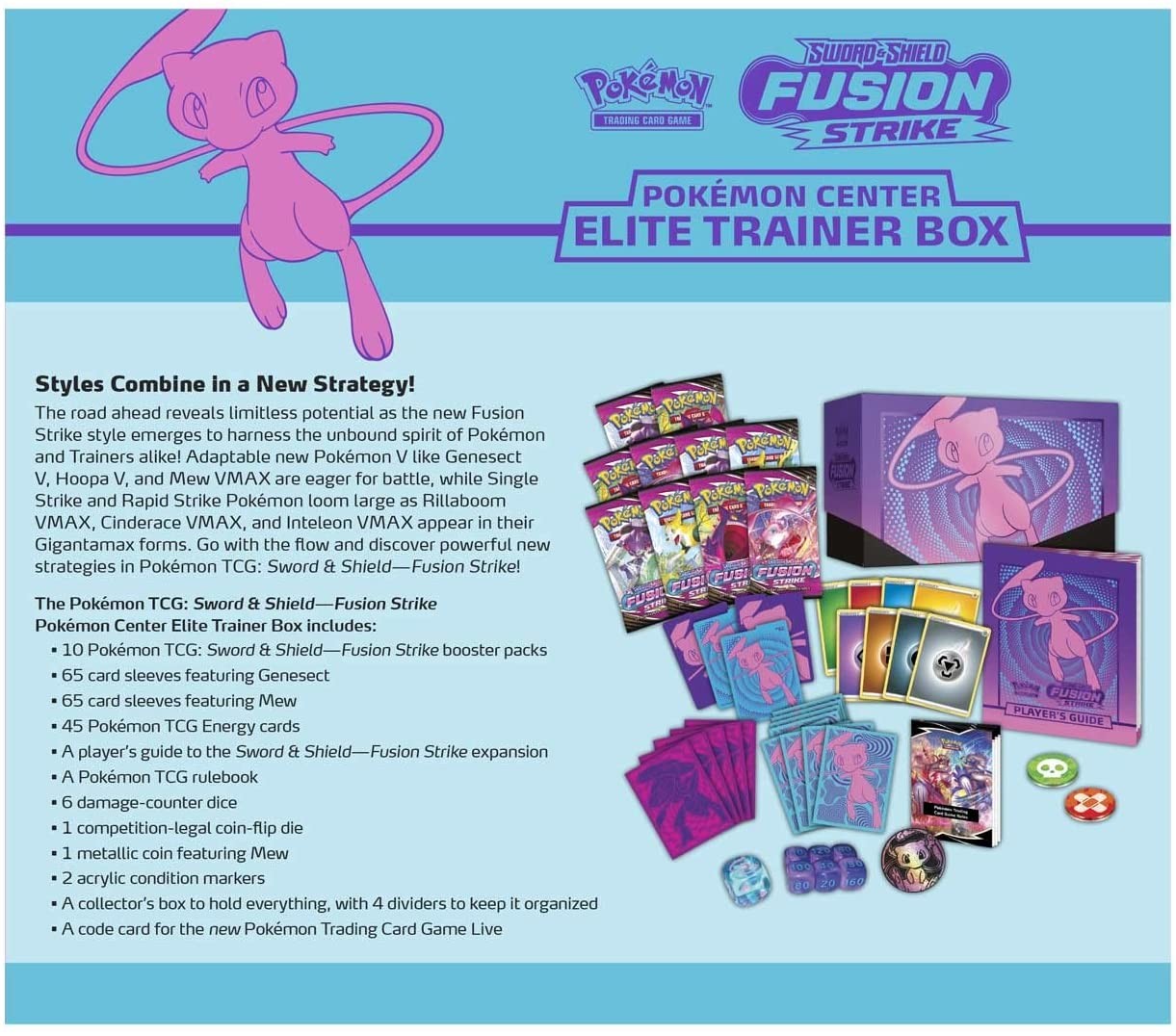 Stalo žaidimas Pokemon Fusion Strike Elite Trainer Box 09330, EN