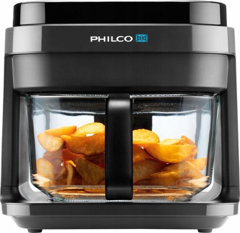 Karšto oro gruzdintuvė Philco PHAF 2000, skaidri sp./juoda sp., 1200 W, 5.5 l