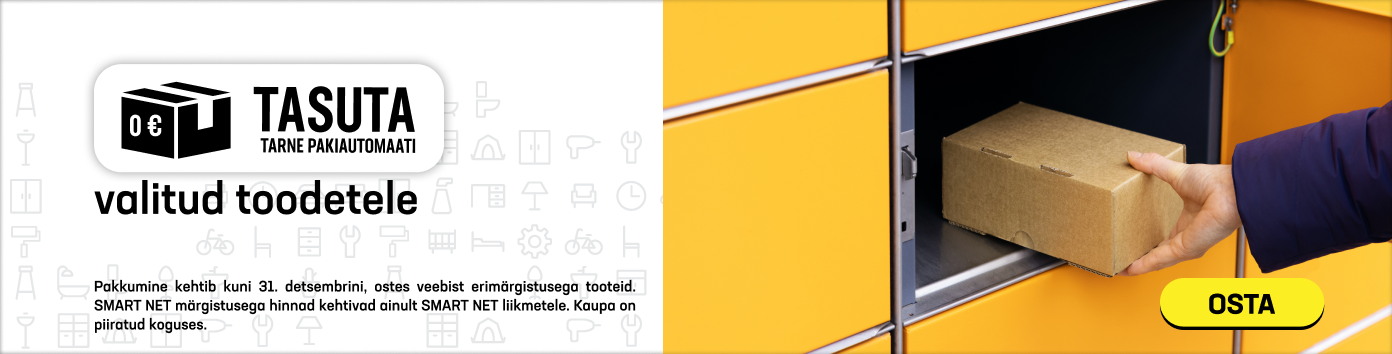 TASUTA TARNE PAKIAUTOMAATI valitud toodetele