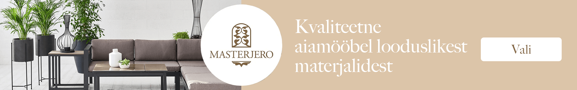Kvaliteetne aiamööbel looduslikest materjalidest