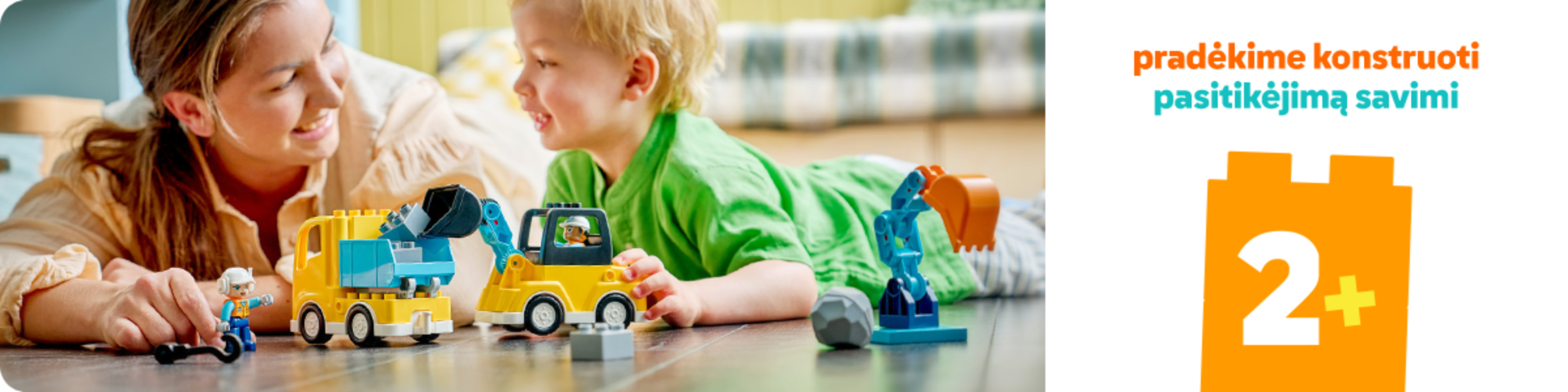 LEGO DUPLO rinkiniai vaikams nuo 2 metų