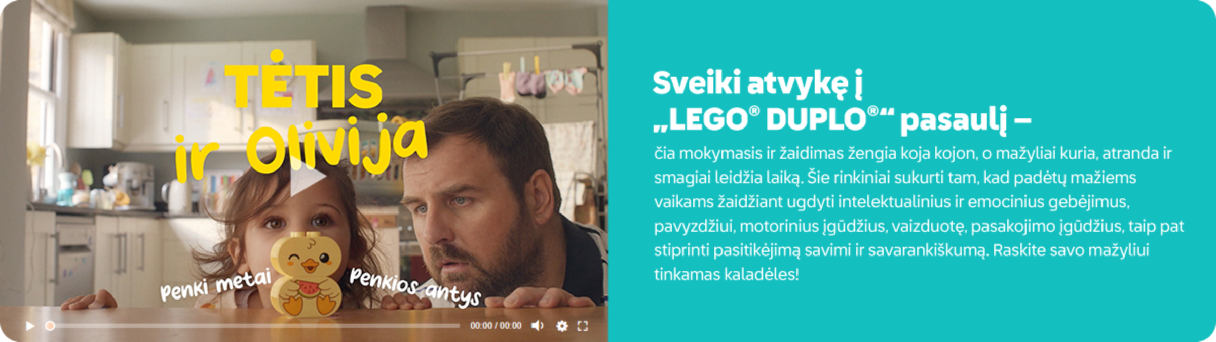 Sveiki atvykę į LEGO DUPLO pasaulį