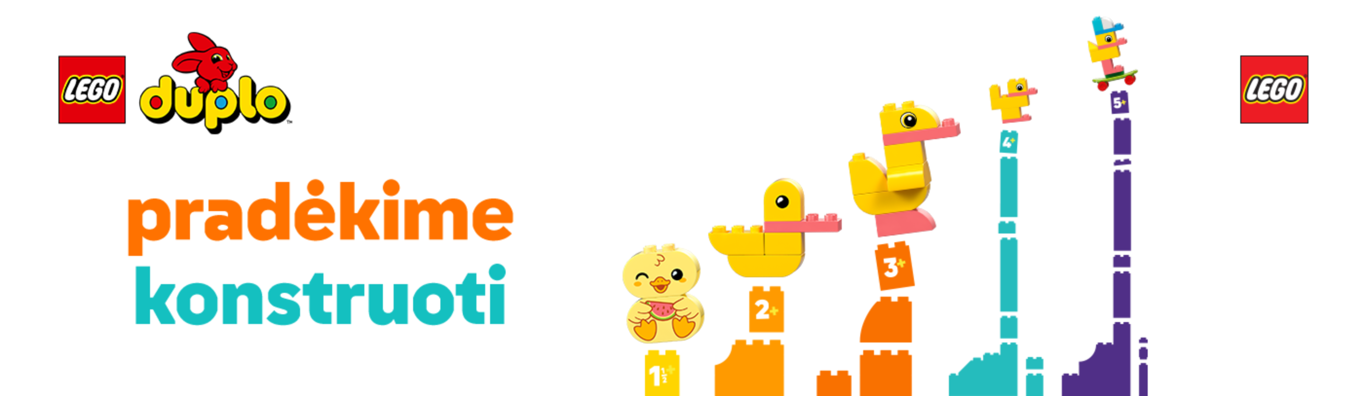 LEGO DUPLO – pradėkime konstruoti