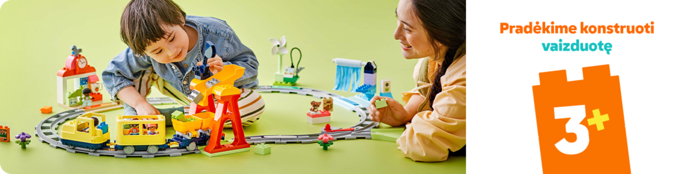 LEGO DUPLO rinkiniai vaikams nuo 3 metų