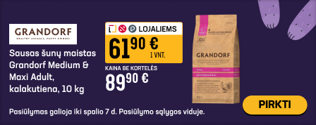 Sausas šunų maistas Grandorf Medium & Maxi Adult, kalakutiena, 10 kg