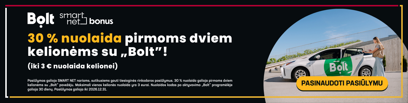 Mūsų lojalumo pasiūlymai - Bolt