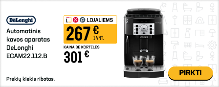 Automatinis kavos aparatas DeLonghi ECAM22.112.B, juoda sp.