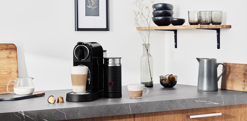 Капсульная кофемашина Nespresso Citiz & Milk, черный
