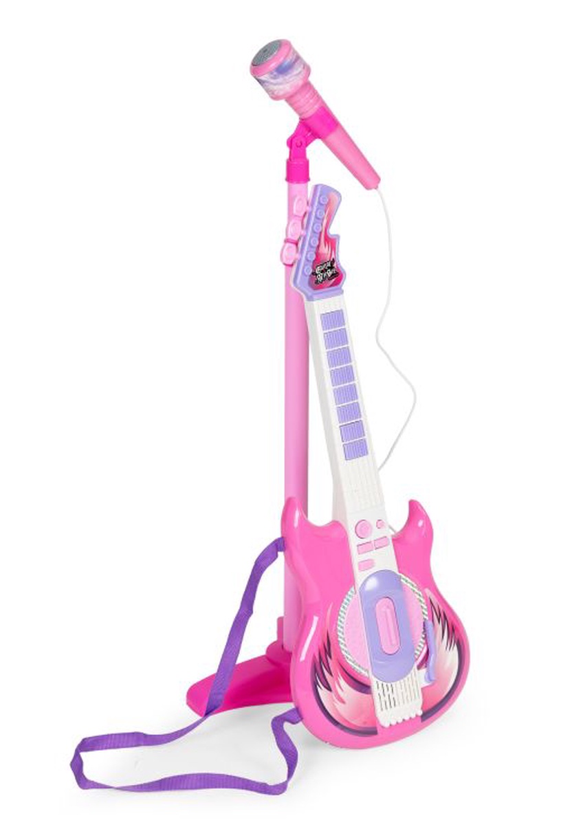 Комплект гитары и микрофона EcoToys Rock Star