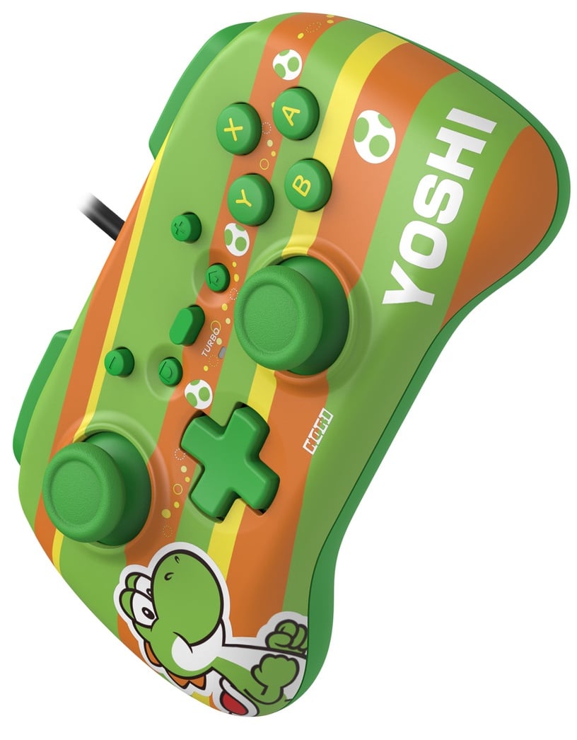 Игровой контроллер Hori Horipad Mini Yoshi, зеленый/oранжевый