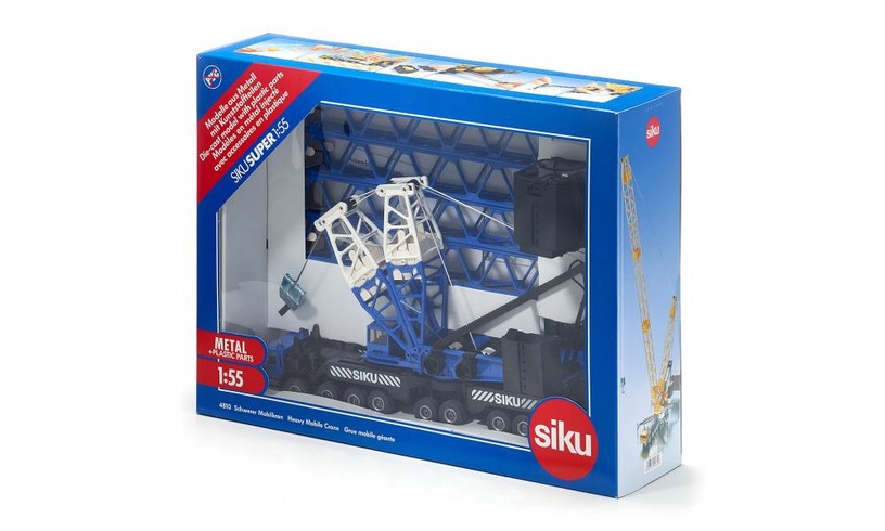 Rotaļu kravas celtnis Siku Super Heavy Mobile Crane 4810, 1:55, zila/melna