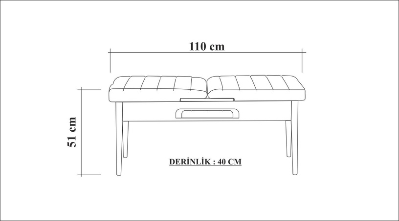 Ēdamistabas komplekts Kalune Design Vina, priedes/gaiši rozā