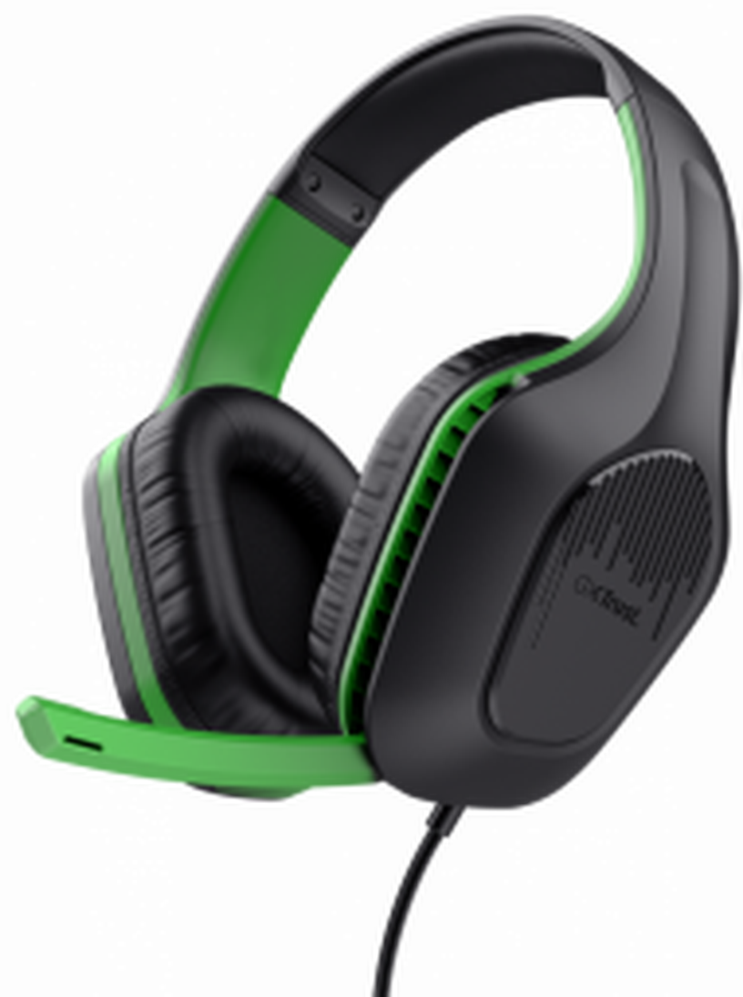 Проводные наушники Trust GTX 415 Zirox, черный/зеленый