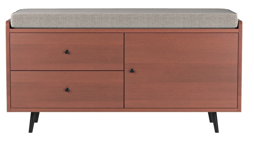 Тумбa для обуви Kalune Design Lara, кремовый/ореховый, 120 см x 45 см x 65 см